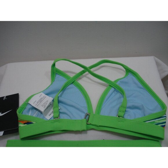 Nike Rio Geo Convertible Halter Two Piece Girls Size 24/GRL8 New - Picture 12 of 12